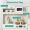 Best Choice Products Wooden Cottage Kids Pretend Play Kitchen with 11 Accessories, Espresso Machine